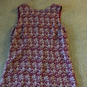 Sz 16 red and white patterned dress